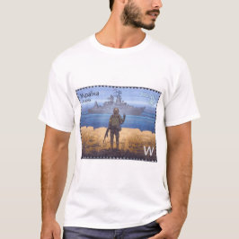 Camiseta Sello ucraniano Isla Serpiente Moskva 