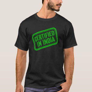 Camiseta Sello Verde Certificado En La India
