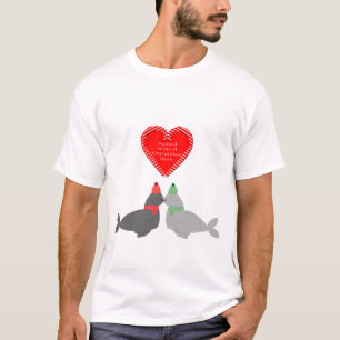 Camiseta Sellos de besos de Navidades pequeños