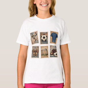 Camiseta Sellos de fútbol antiguos colección de fútbol