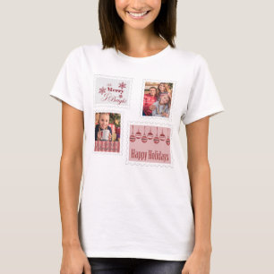 Camiseta Sellos de Navidad 2 Foto Divertida Original