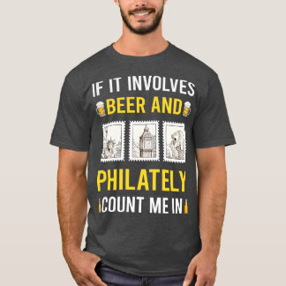 Camiseta Sellos De Sello De Cerveza Y Filatología