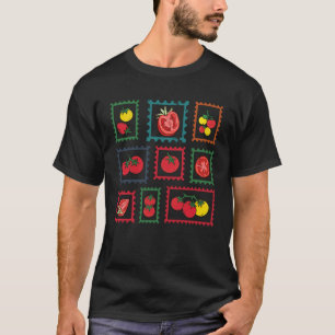 Camiseta Sellos de Tomate Jardinería de Tomate Agricultores