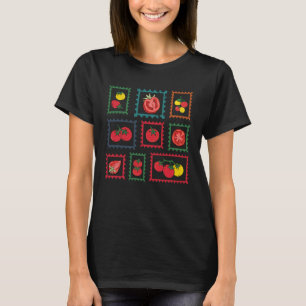 Camiseta Sellos de Tomate Jardinería de Tomate Jardin Homeg