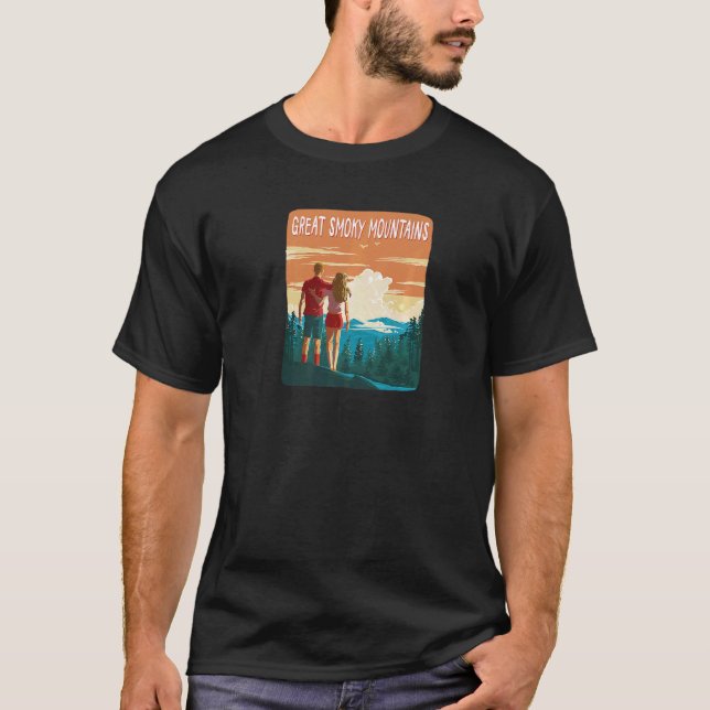 Camiseta Selva de parejas de excursión Gran Montañas Ahumad (Anverso)