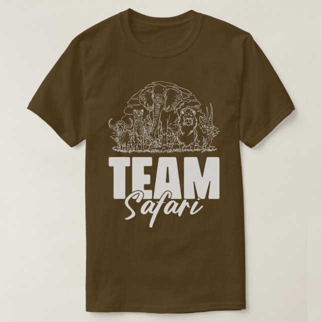 Camiseta Selva de vida salvaje Safari del equipo cita a Zoo (Diseño del anverso)