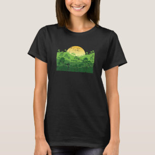 Camiseta Selva silvestre Árboles colinas Paisaje al aire li