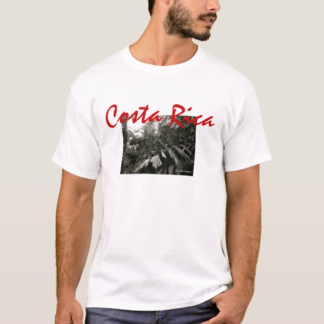 Camiseta - Selva tropical de Rica- B/W de la costa (Anverso)