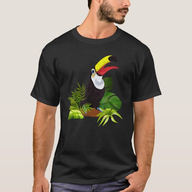 Camiseta Selva tropical deja exótico zoológico animal tropi (Anverso)