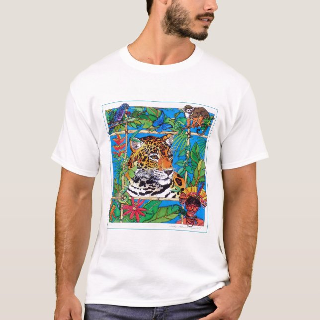 Camiseta Selva tropical Jaguar (Anverso)