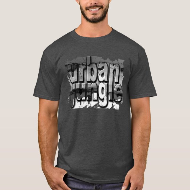Camiseta Selva urbana grunge angustiada (Anverso)