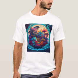 Camiseta Selva vibrante - Diseño de la naturaleza exuberant