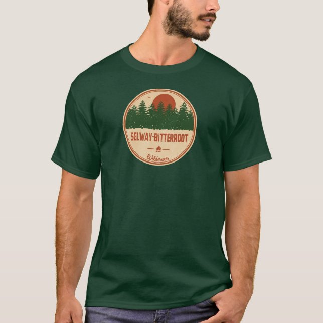 Camiseta Selway-Bitterroot Wilderness Montana Idaho (Anverso)
