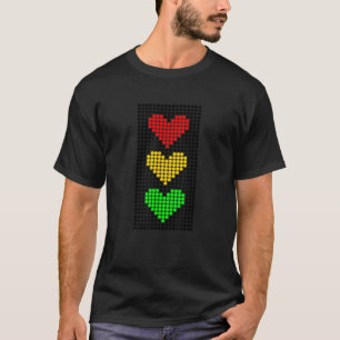 Camiseta Semáforo de punto rojo Señal de tráfico Detener Pr