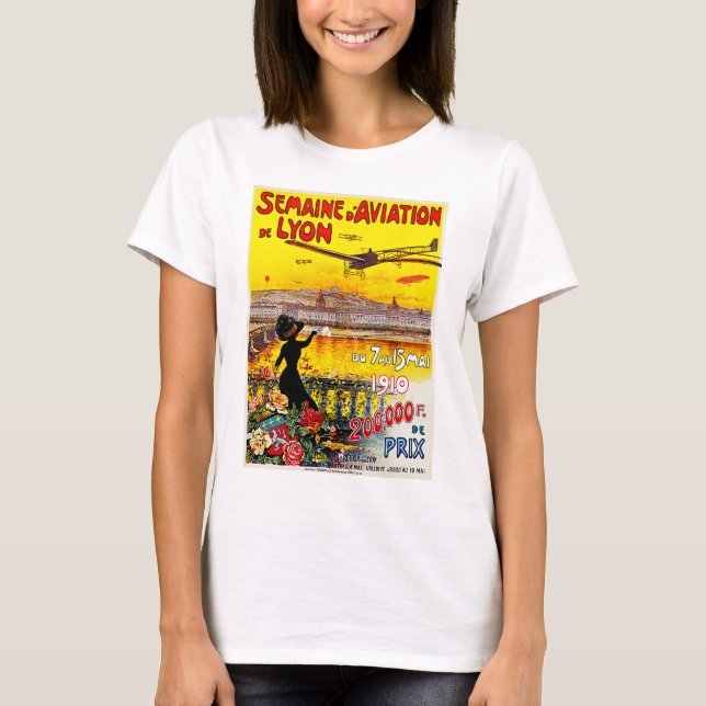 Camiseta Semaine d'Aviation de Lyon (Anverso)