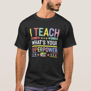 Camiseta Semana de Agradecimiento a los Maestros Enseño ¿Cu