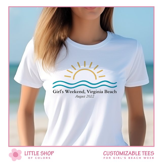 Camiseta Semana de Chicas Personalizadas en la Playa (Subido por el creador)