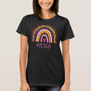 Camiseta Semana de la enfermera leopardo del arcoiris de Pc