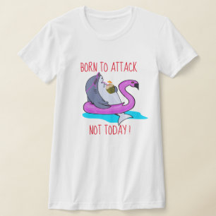Camiseta Semana de vacaciones de tiburón "Nacido para ataca