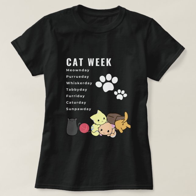 Camiseta Semana del gato (Diseño del anverso)