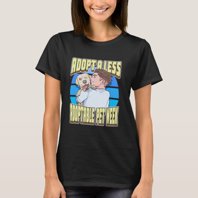 Camiseta Semana del Labrador Retriever Menos Adoptable (Anverso)