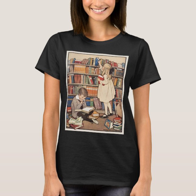 Camiseta Semana del Libro Infantil por Jessie Willcox Smith (Anverso)
