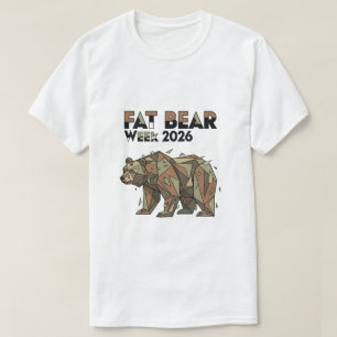 Camiseta Semana del Oso Gordo 2026 Gráfico de Naturaleza Vi