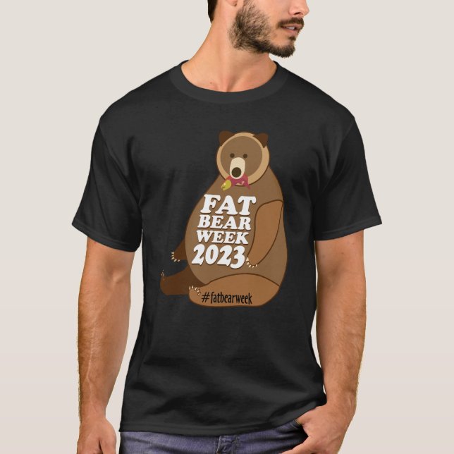 Camiseta semana del oso gordo, oso, oso gordo, oso (Anverso)
