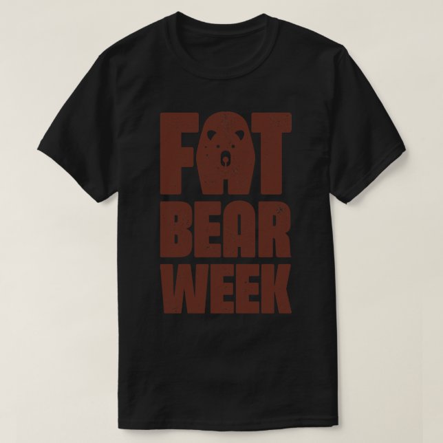 Camiseta Semana del oso grasoso para el amante de los osos  (Diseño del anverso)