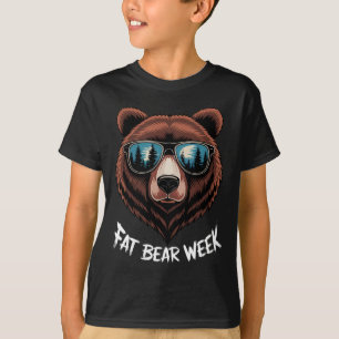 Camiseta Semana Del Oso Grasoso Retro Oso Sombrillas Natura