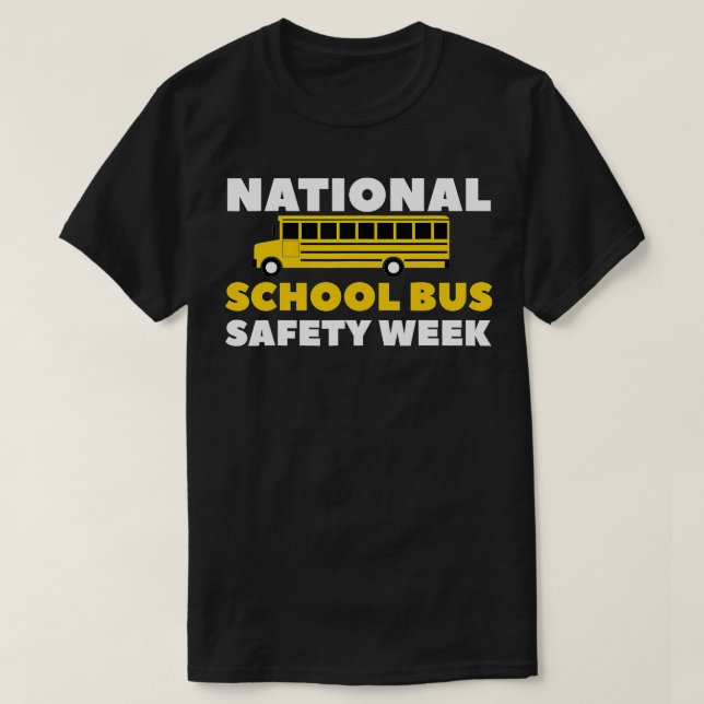 Camiseta Semana nacional de seguridad de los autobuses esco (Diseño del anverso)