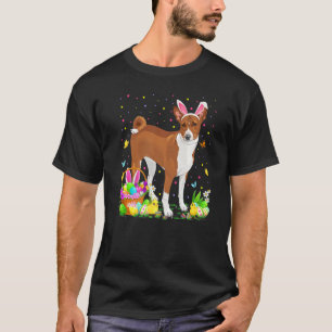 Camiseta Semana Santa Basenji Perro conejo Huevos Caza Bash