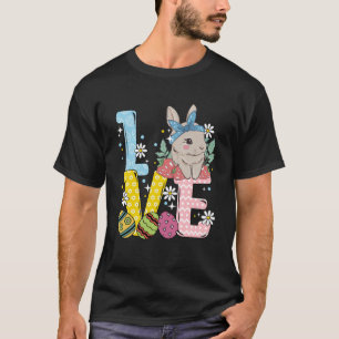 Camiseta Semana Santa Bunny Colorful Easter Eggs Love Easte