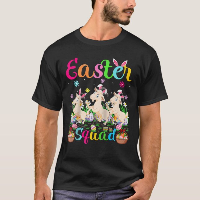 Camiseta Semana Santa Bunny Goat Funny Farmer Pascua (Anverso)