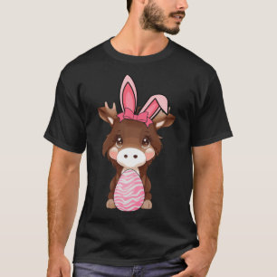 Camiseta Semana Santa Caza de Huevo Conejo Ear Moose Día de