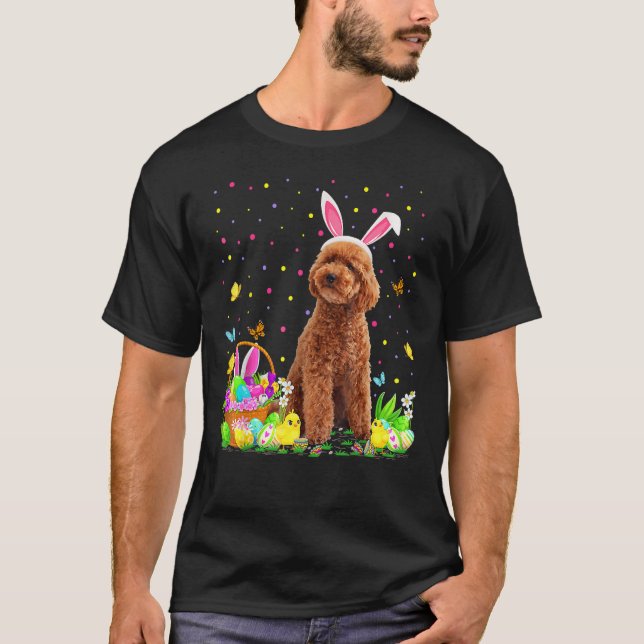 Camiseta Semana Santa Caza de Huevos Perro de Carne Feliz D (Anverso)