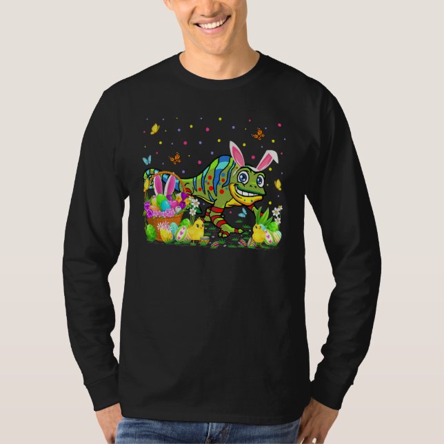 Camiseta Semana Santa Chameleon Bunny Egg Hung Chameleon Ea (Anverso)