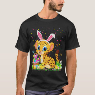 Camiseta Semana Santa Cheetah Bunny Egg Hunting Cheetah Eas