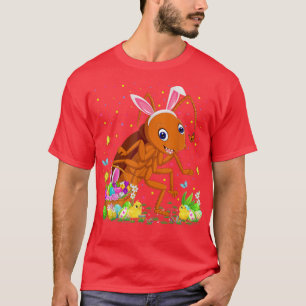 Camiseta Semana Santa Cockroach Bunny Egg Caza de cucaracha