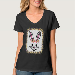 Camiseta Semana Santa Conejo Conejo Face Flowe Chicas Cute