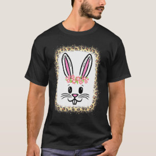 Camiseta Semana Santa Conejo Conejo Face Flowe Chicas Cute