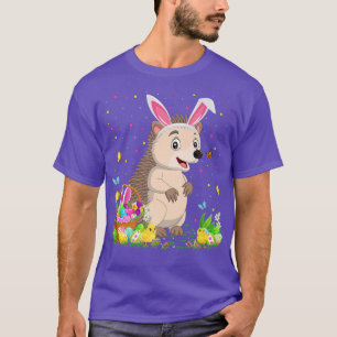 Camiseta Semana Santa Hedgehog Bunny Egg Hung Hedgehog Pasc