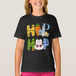 Camiseta Semana Santa "HOP HOP HOP" Bunny & Carrot Spring