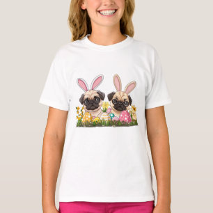 Camiseta Semana Santa Pug Perro Conejito Orejas