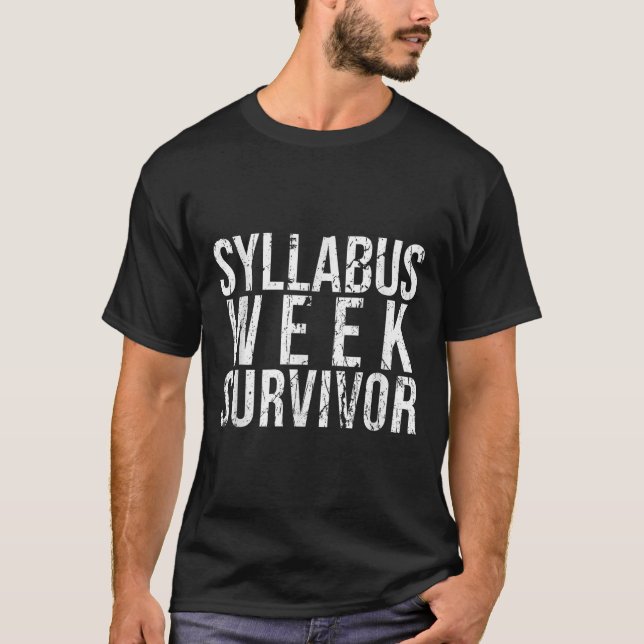 Camiseta Semanas de Superviviente de Semana del Sílabo Escu (Anverso)