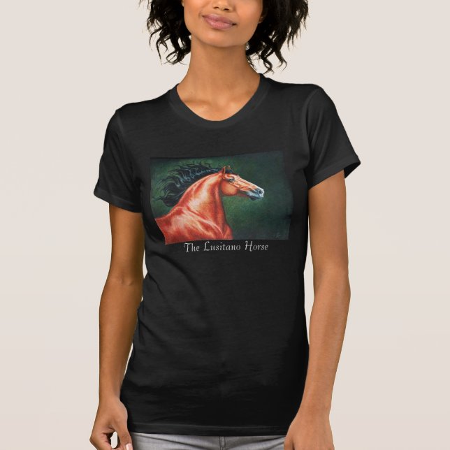 Camiseta Semental de Lusitano de la bahía de la sangre (Anverso)