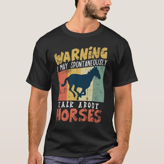 Camiseta semental divertido eqeuestrian del caballo de (Anverso)