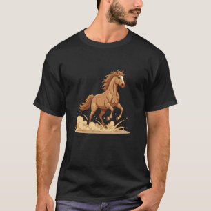 Camiseta Semental Galopante Caballo Salvaje Ecuestre Occide
