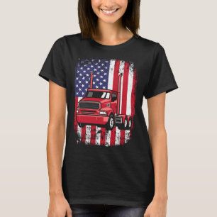 Camiseta Semi Truck Driver 18 Wheeler Trucker USA American