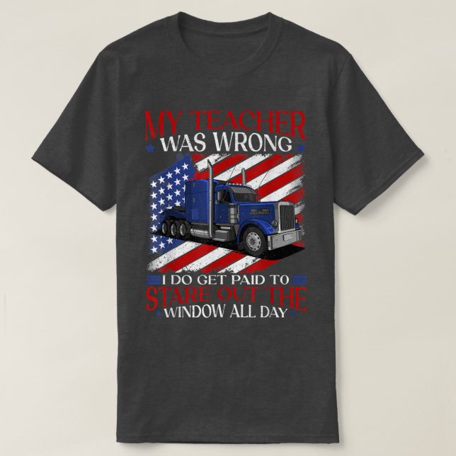 Camiseta Semi Truck For Truck Driver - Truck 2539 (Diseño del anverso)